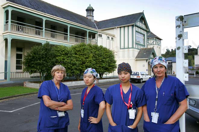 Nurses in scrubs, 2008