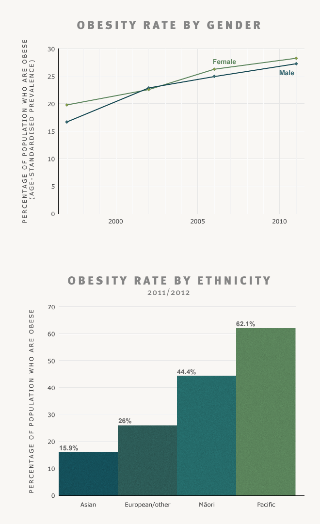 Adult obesity: increasing obesity rate and ethnic differences