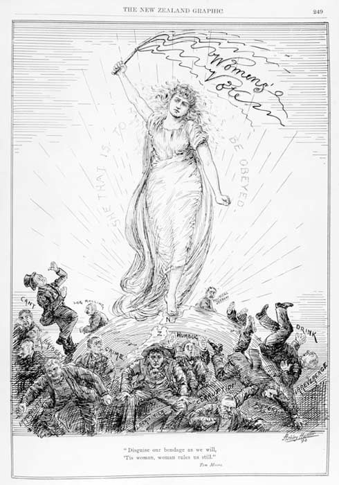 Ashley Hunter heralds the women's vote, 1893