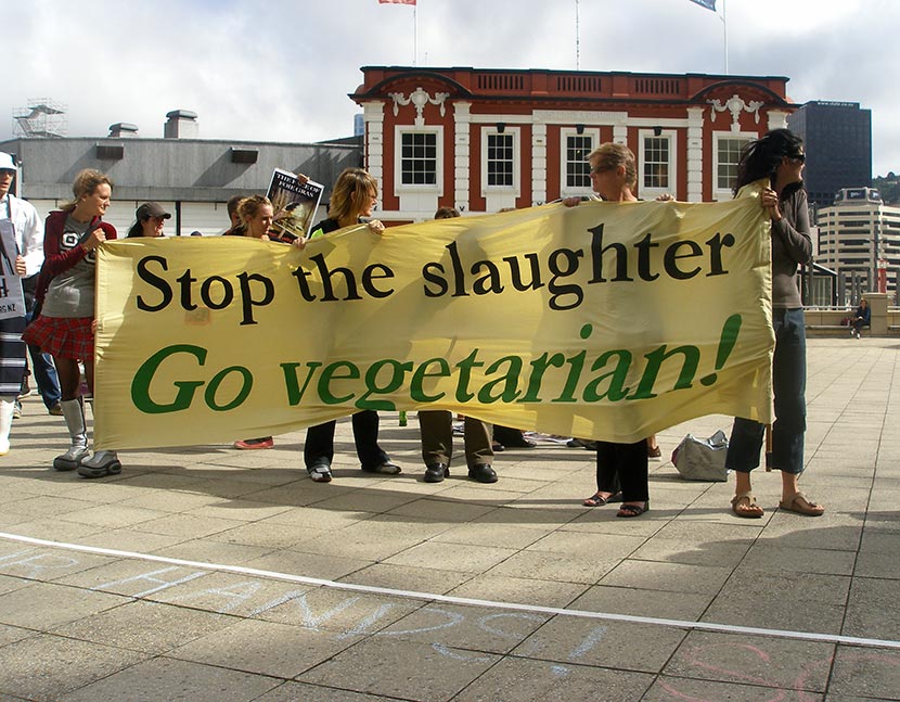 Advocating vegetarianism