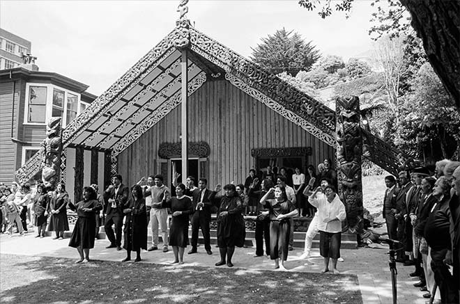 Opening of Te Tumu Herenga Waka meeting house
