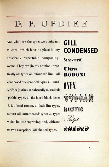 Caxton Press: Printing types, 1948