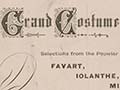 Grand Costume Concert, 1889