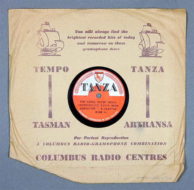 TANZA gramophone record