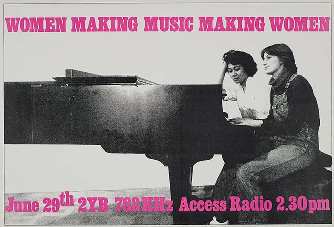  Women making music making women, Access Radio, 1980s