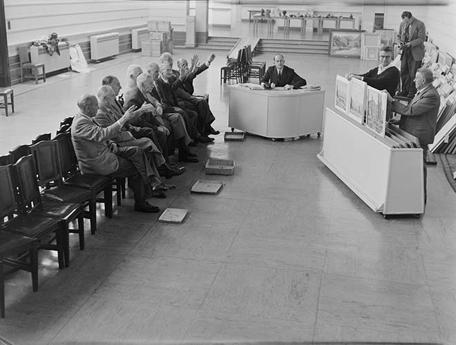 Academy of Fine Arts selection committee, 1956