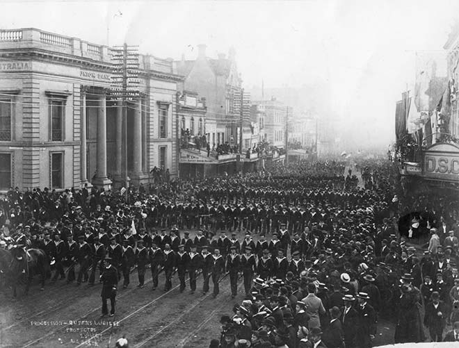 Auckland jubilee procession, 1897