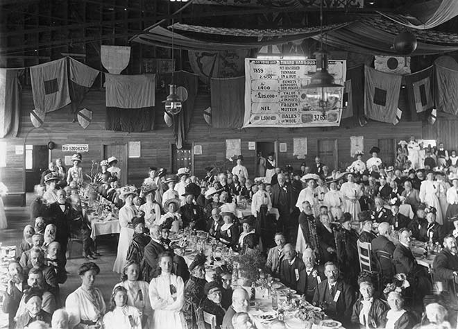 South Canterbury 50th jubilee dinner at Timaru, 1909