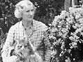 Ursula Bethell in her garden, about 1940