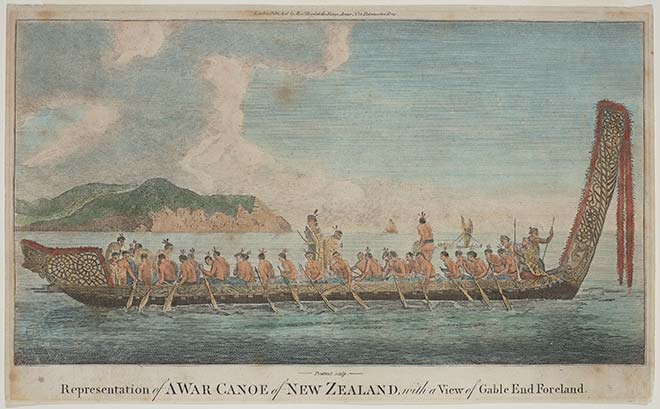 He waka taua, i te tau 1769