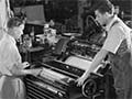 Using the printing press, 1955
