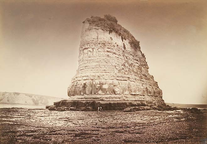 John Kinder's photograph of Kotanui Rock, 1868