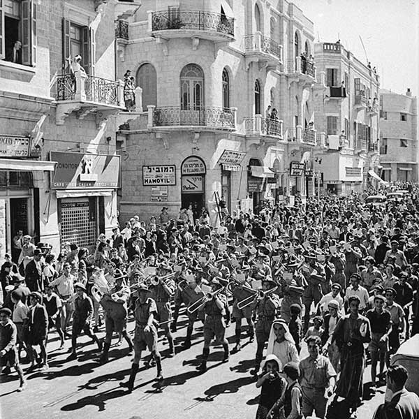 2NZEF Base Band in Jerusalem, early 1940s