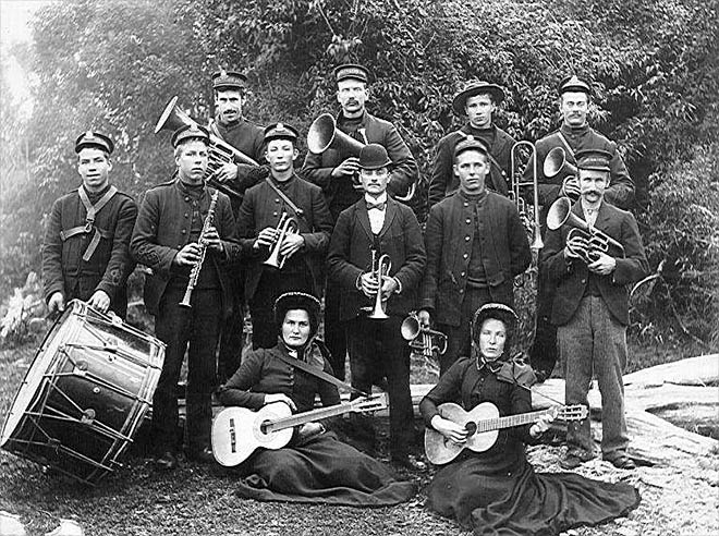 Levin Salvation Army Band, around 1903