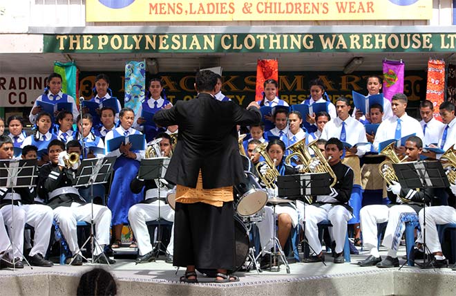 Tongan brass band, 2010
