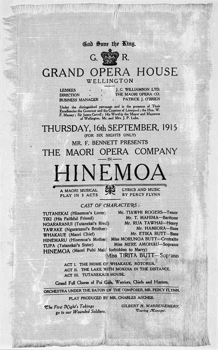 Hinemoa, 1915