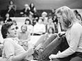 Workshopping a play script, 1982