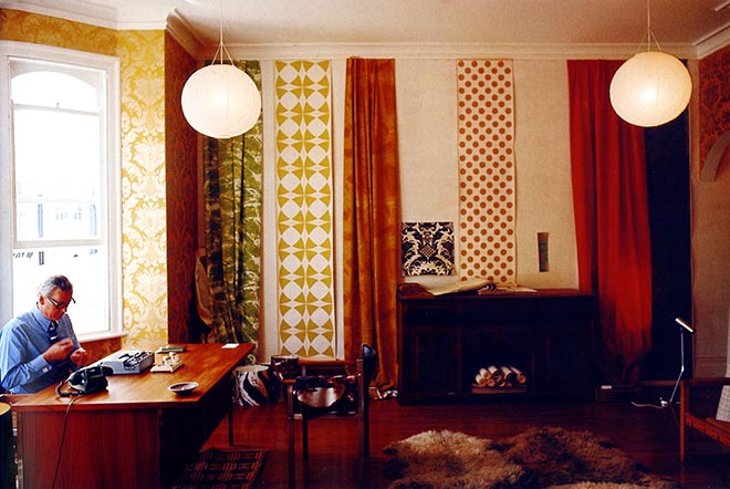 William Mason's showroom, around 1970