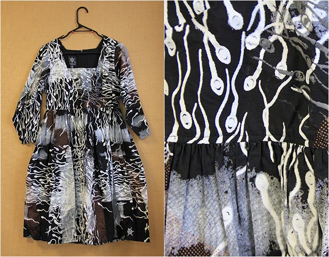 VIRUS sperm print dress 