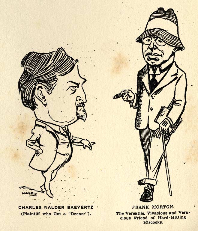 Triad writers caricatured 