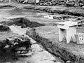 Archaeologists at Brunner coal mine, 1982