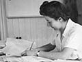 Janet Wilkinson at work, 1940s