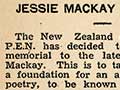Jessie Mackay poetry prize, 1939