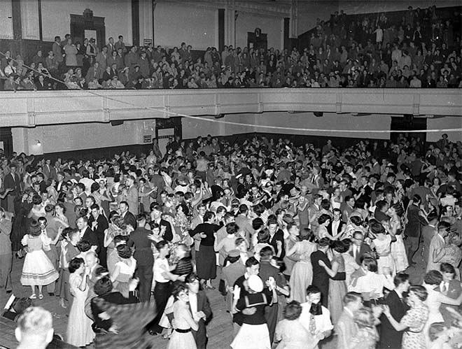 Saturday night dance, Dunedin, 1950s