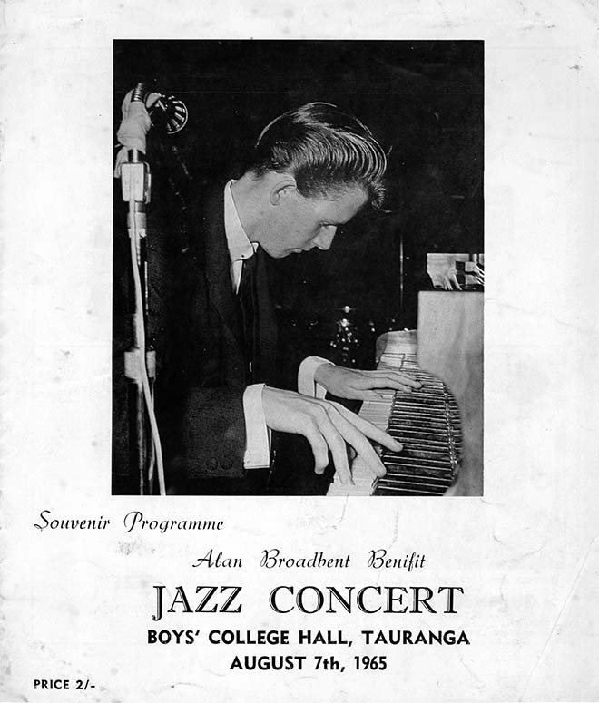 Alan Broadbent benefit concert programme, 1965