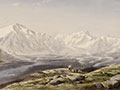 John Gully painting of Southern Alps, 1862