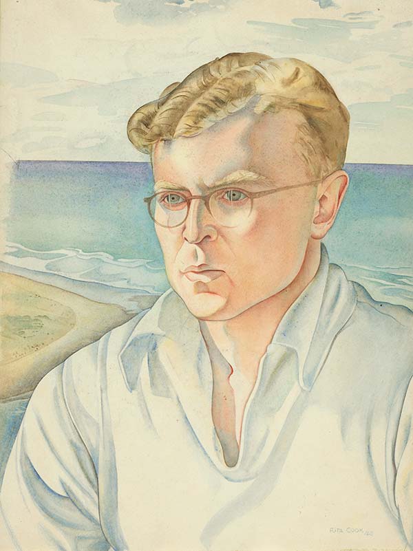 Portrait of Douglas Lilburn by Rita Angus, 1945