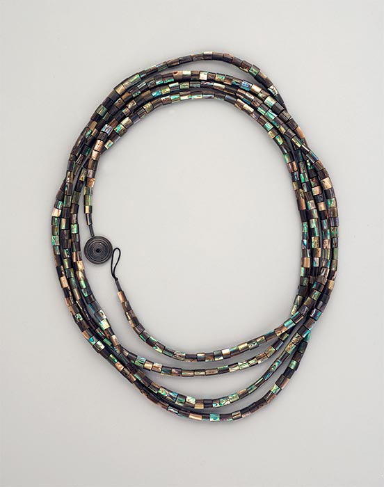 Warwick Freeman pāua necklace, 1987