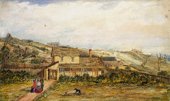 'Mr Brees' cottage in Hawkestone Street', 1844