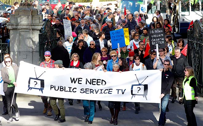Funeral march for TVNZ7