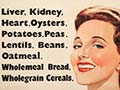 Nutritional anaemia poster, 1940s