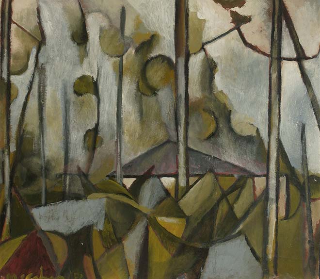 Colin McCahon, 'House in trees, Titirangi' 