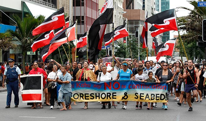 Protesting against the Marine and Coastal Area Bill, 2011