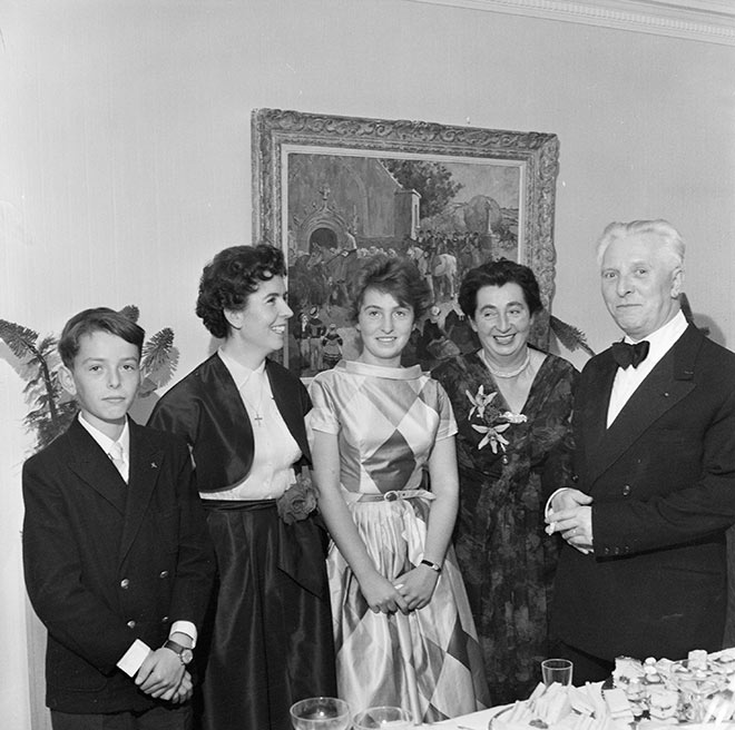 French ambassador to New Zealand Jean-Louis Baudier and family, 1959