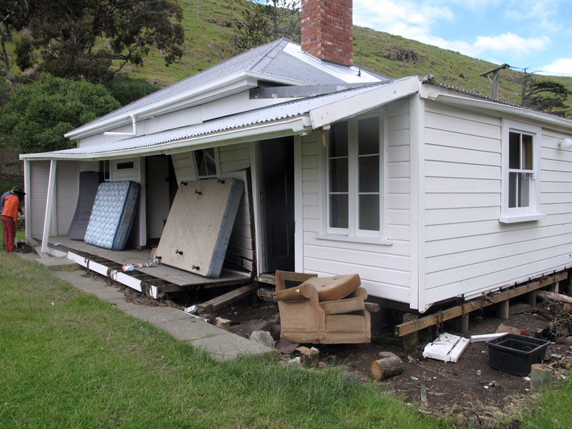 Tsunami damaged cottage, 2016