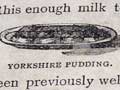 Recipe for Yorkshire pudding 