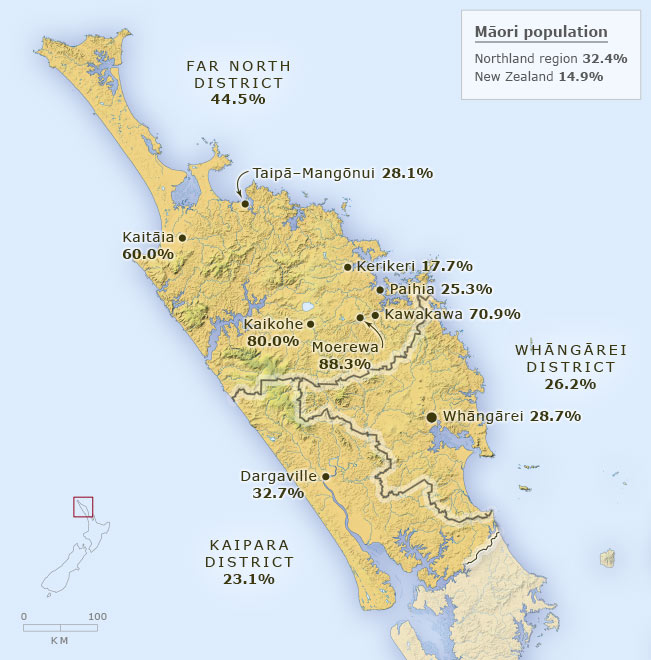 Māori population, Northland, 2013