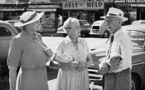 Gertrude Johnston, Viola Bell and Maurice Fitzgerald in 1954