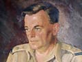 Francis Oswald Bennett in military uniform, painted by Audsley Cullen in 1945