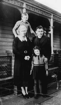 Ormond Burton and his family