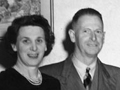 Dr John Cairney (second from right) and his family, 1949