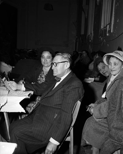 Turi Carroll at the Māori Women's Welfare League conference, Wellington, 1953