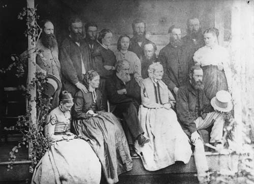 George Clarke and his family, about 1868