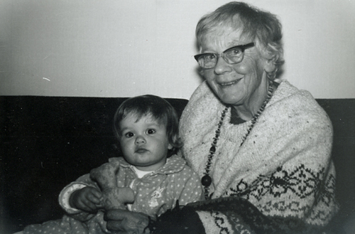 Freda Cook with her great-niece