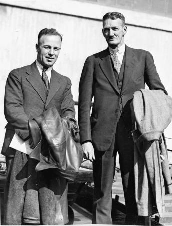 Malcolm Charles McGregor (right) with H. C. Walker, 1934
