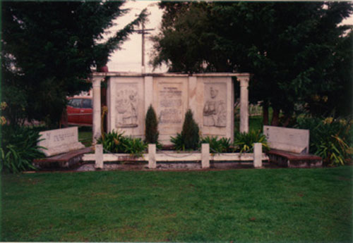 Memorial to Hāmuera Tamahau Mahupuku at Papawai, Wairarapa